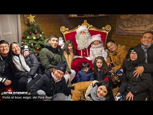 Así es el bosc màgic del Pare Noel circuito navideño con papa noel Cercs de Barcelona