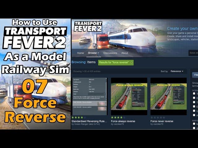 Transport Fever 2 as Model Railway Sim 07 Drive Backwards out of Dead Ends.