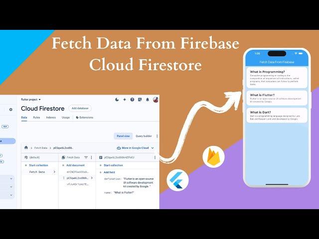 Flutter Firebase Retrieve Data || How to Fetch Data From Firebase in Flutter