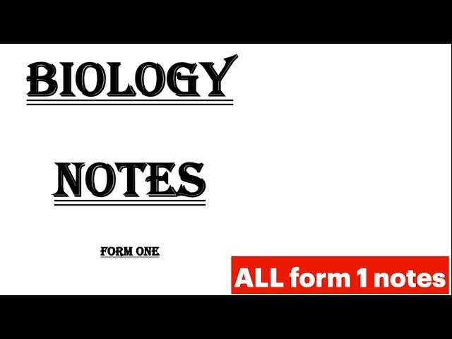 all form one notes biology | klb biology book 1 pdf download |