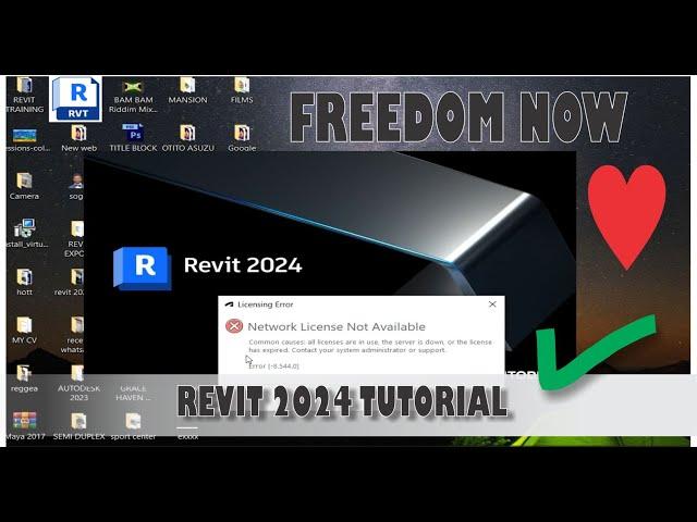 HOW TO GET FREE FROM REVIT 2024 LICENSE ERROR.