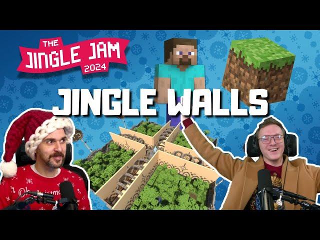 Day 4 | Minecraft Jingle Walls w/ Spiff & Lewis | Jingle Jam 2024