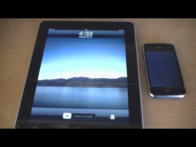 iPad vs. iPhone 3GS Start Up Speed Test