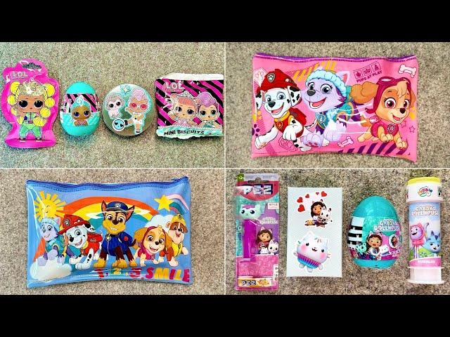 my favorite Candy ASMR | Surprise Egg Lollipop Toys Opening | Paw Patrol | Gabbys Dollhouse | L.O.L.