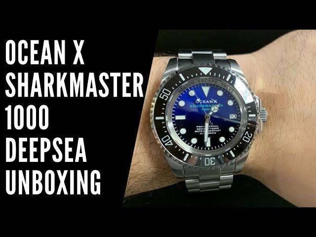 OceanX Sharkmaster 1000 SMS1012 | James Cameron Deepsea Rolex Homage | Unboxing