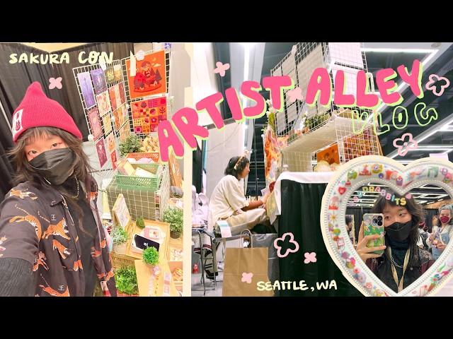 Tabling at Sakura Con  Artist Alley Vlog