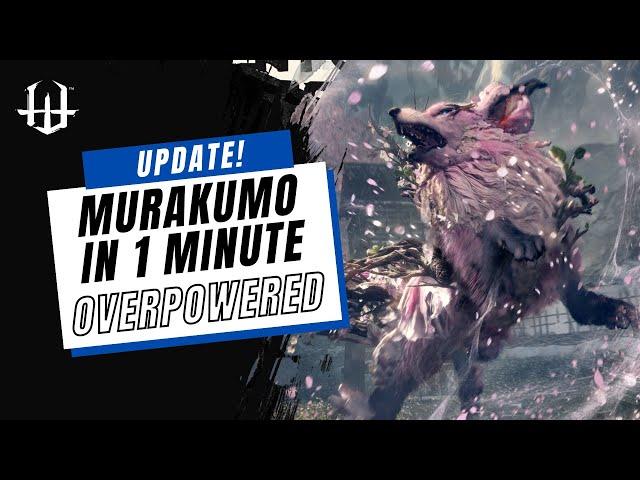 Karakuri Staff is still BROKEN | Murakumo in 1 Minute (58 seconds hunt timer) | WILD HEARTS UPDATE