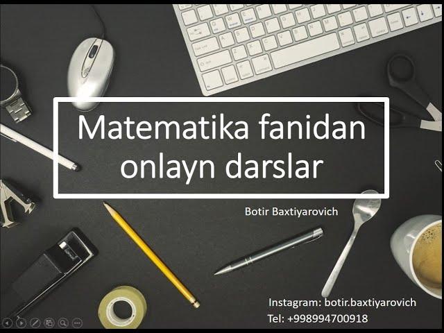 Matematika 1.1.9 O'nli kasrlar