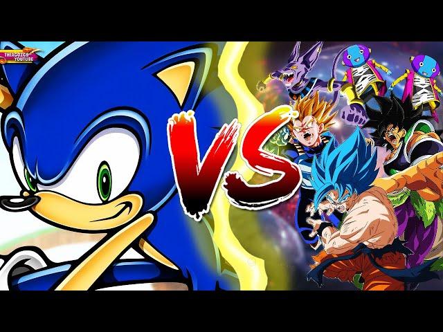 SONIC THE HEDGEHOG vs UNIVERSO DE DRAGON BALL - Uma LUTA de VERDADE