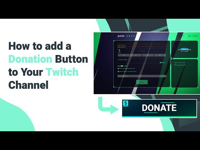 How to add a Donation Button on Your Twitch Channel