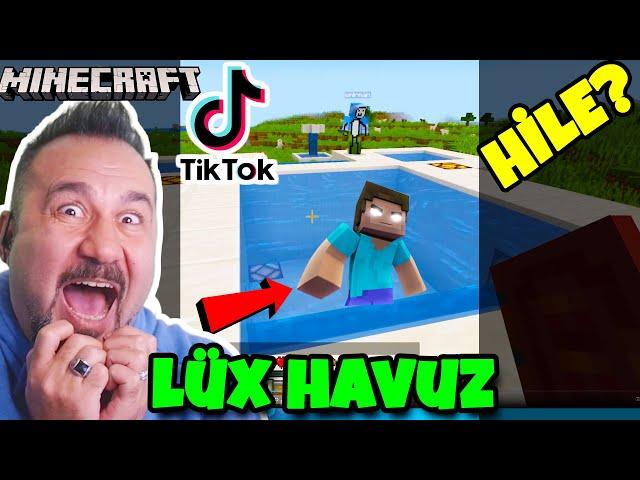 MİNECRAFT VİRAL TİKTOK  HİLELERİNİ DENİYORUZ ! LÜX HAVUZ HİLE Mİ? | MINECRAFT OYNUYORUZ