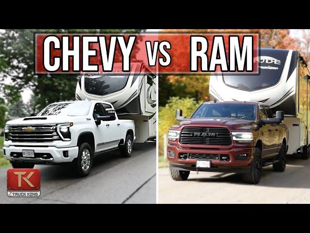 Should I Replace My Ram with a Chevy?! 2024 Chevy 2500 vs Ram 2500 Fifth-Wheel Towing Comparison