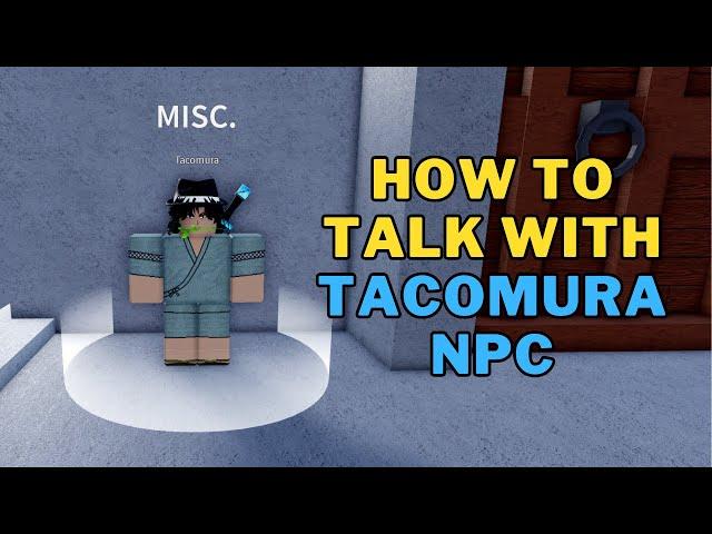 How To Talk With Tacomura NPC in Blox Fruits | How To Get Jaw Shield?