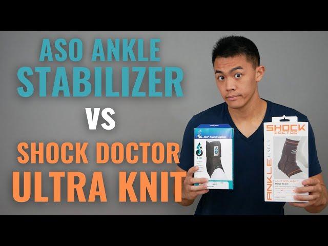 BEST ANKLE BRACES? | ASO Ankle Stabilizer vs Shock Doctor Ultra Knit Comparison (My Favorites)