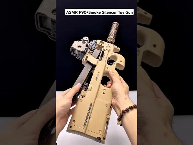 Asmr | New P90+ Smoke Silencer #shorts #viral #toys #gelblasters #gelblasterguns #airsoft