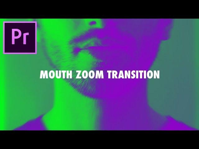 Adobe Premiere Pro CC Zoom Through Mouth Mask Transition Effect Tutorial