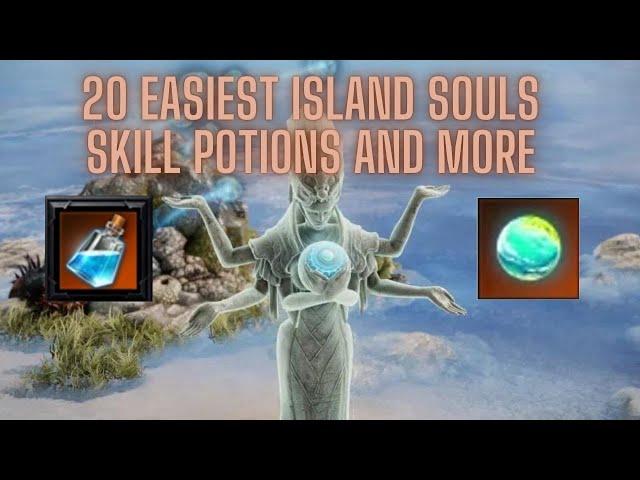 Lost Ark - 20 Easiest Island Souls! ~Skill Potions and More~