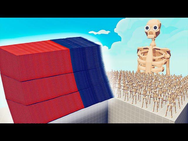 100x SKELETON + 1x GIANT vs EVERY GOD - Totally Accurate Battle Simulator TABS