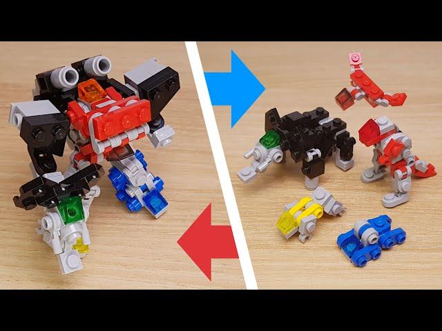 Mighty Ancient Beasts Unite to Form a Giant Robot! - Tera Force V #lego #moc #legomoc