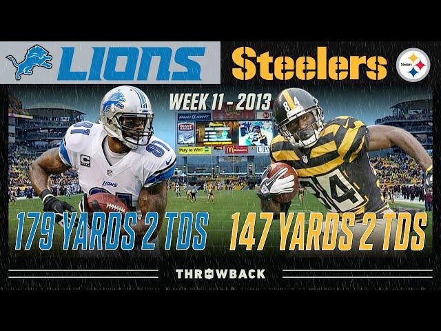 Megatron vs. AB: Battle of the UNGUARDABLES! (Lions vs. Steelers 2013, Week 11)