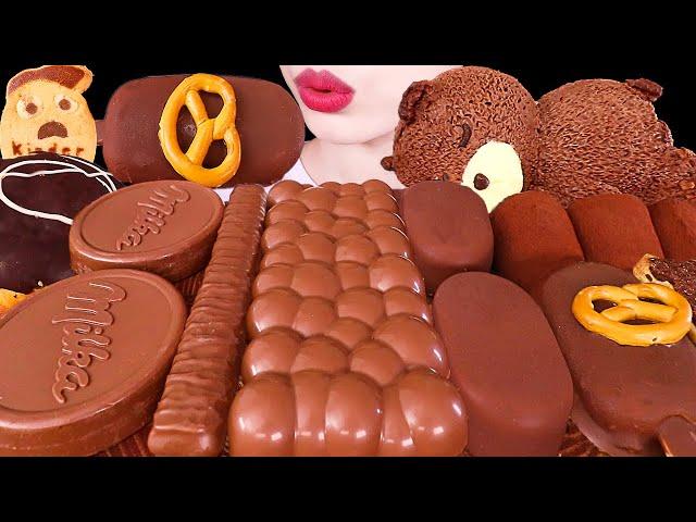 ASMR MUKBANG｜DUBAI CHOCOLATE PARTY * MILKA, ICE CREAM, MOCHI, TICO, CAKE 두바이 초콜릿 밀카 아이스크림 케이크 초코떡 먹방