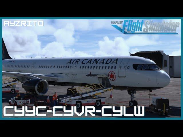 Air Canada OPS | Fenix A321 | Vatsim Canada Event | CYYC-CYVR-CYLW | MSFS LIVE