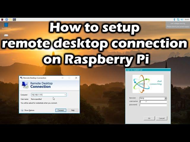 How to setup remote desktop connection on raspberry pi