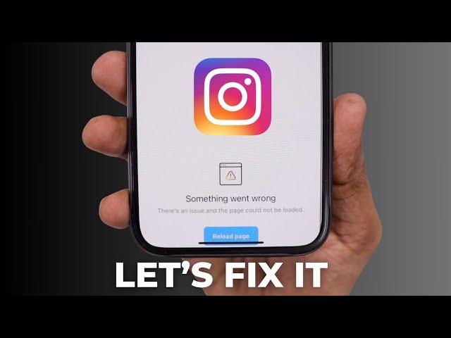 Instagram "Something Went WRONG" Error Fix