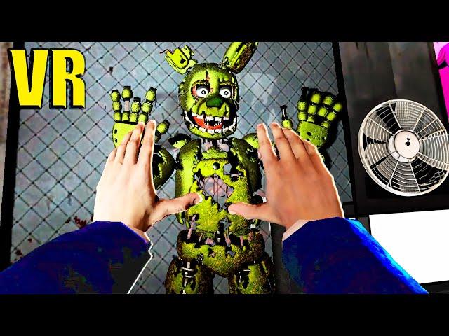 VR ANIMATRONICS SCARE THE SECURITY GUARD OCULUS QUEST 3 IN Garry's Mod GMOD FNAF COOP