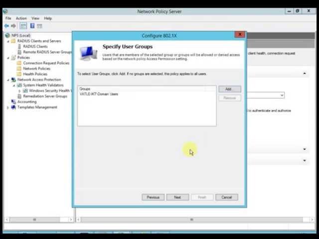 How to configure RADIUS server for Wireless Connections - Windows Server 2012 R2