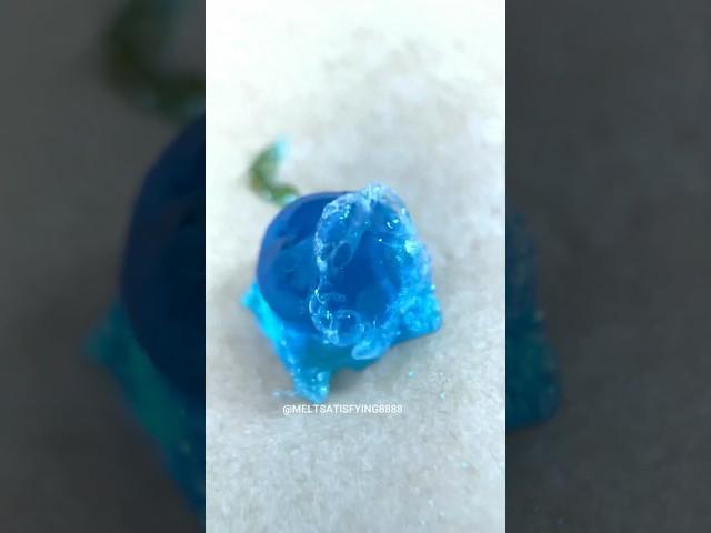 gorgeous blue sapphire  jelly melting #oddlysatisfying #satisfying