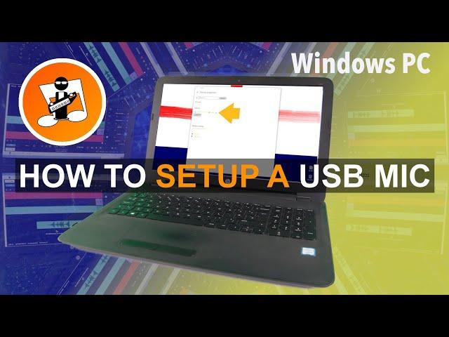 How to setup a USB microphone in Windows