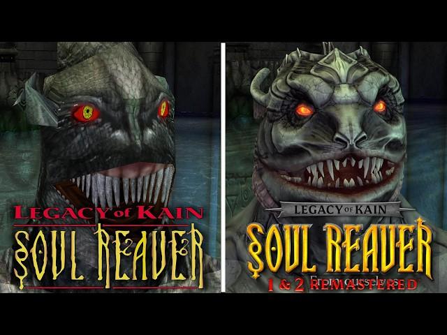 Legacy of Kain: Soul Reaver Remastered - All Bosses Comparison Dreamcast (2000) vs Remaster (2024)