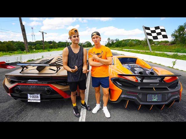 Lamborghini Huracan STO vs Stephen Sharer's McLaren 600LT | DRAG RACE