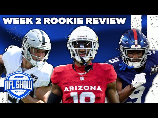 Malik Nabers, Marvin Harrison Jr, and Brock Bowers SHINE: PFF Rookie Review | PFF