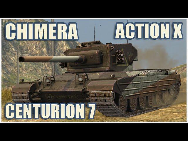 Chimera, Caernarvon Action X & Centurion Mk. 7/1 • WoT Blitz Gameplay