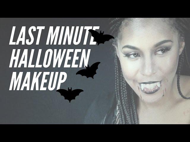 Last Minute Halloween Makeup