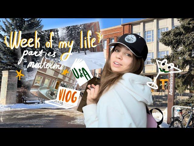 Week of my Life as an International Student in University of Alberta||Vlog|Midterms|Parties