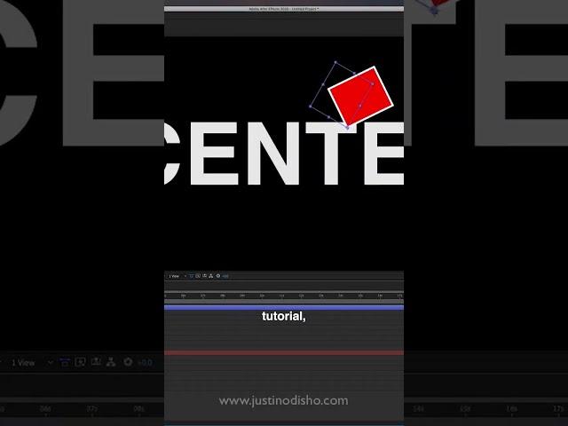 How to CENTER Align in After Effects