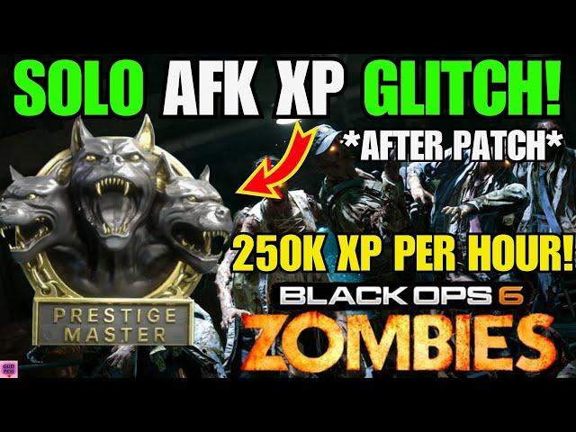 BEST SOLO UNLIMITED XP GLITCH AFTER PATCH BO6! (CAMOS / WEAPONS / MAX LEVEL) NEW BO6 ZOMBIES GLITCH