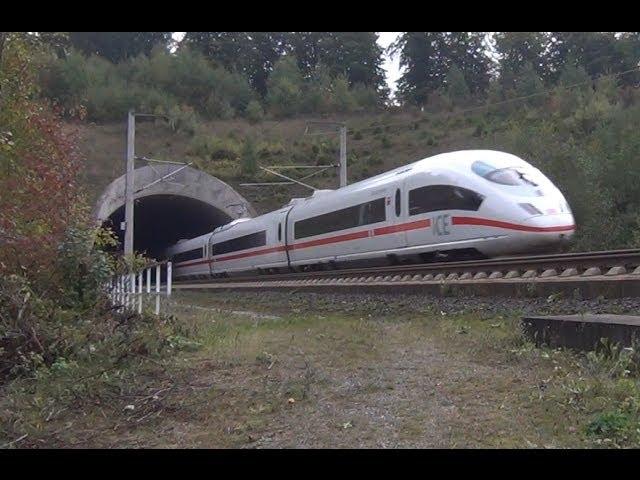 Highspeed ICE Tunnel Lange Issel Westportal - German ICE Train - Zug, trainfart, trains