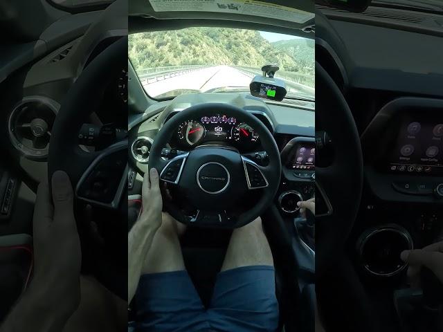 The Camaro ZL1 1LE Manual Gets to 60 in 4.09 Seconds (POV Drive #shorts)