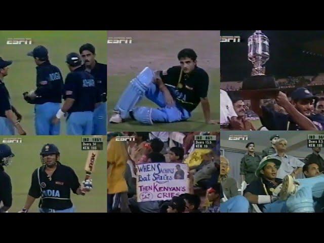 INDIA vs KENYA | 1998 COCA COLA TRIANGULAR SERIES FINAL!!! | KOLKATA | *SUPER DUPER RARE*