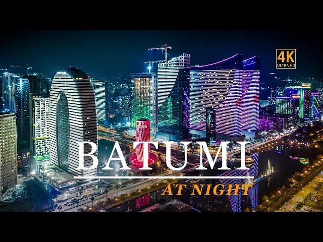 Batumi at Night | DJI Mini 3 Pro | 4K Cinematic Video