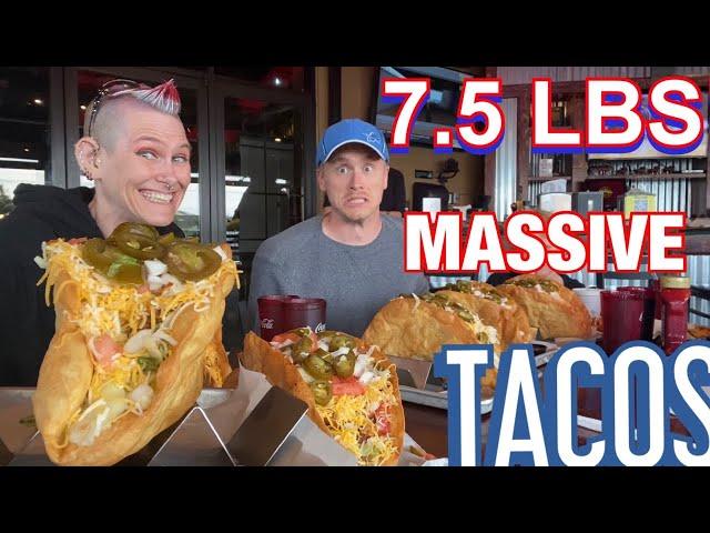 MALLIES MONSTER TACO CHALLENGE | MASSIVE TACOS | FT NATHAN KLEIN | MOM VS FOOD