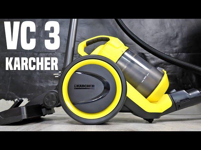 Karcher VC 3 Bagless Vacuum - Multi Cyclone Vacuum Cleaner Unboxing & Testing