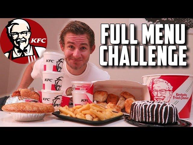 THE SUPERCHARGED KFC MENU CHALLENGE! (10,000+ CALORIES)