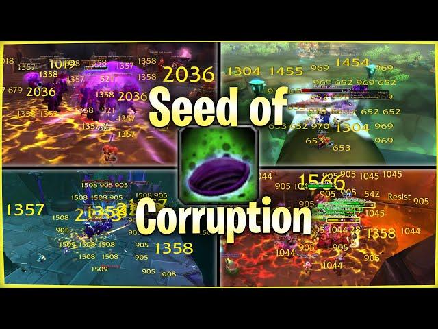 TBC Warlock´s AOE Seed of Corruption is BROKEN  - WoW Classic Compilation