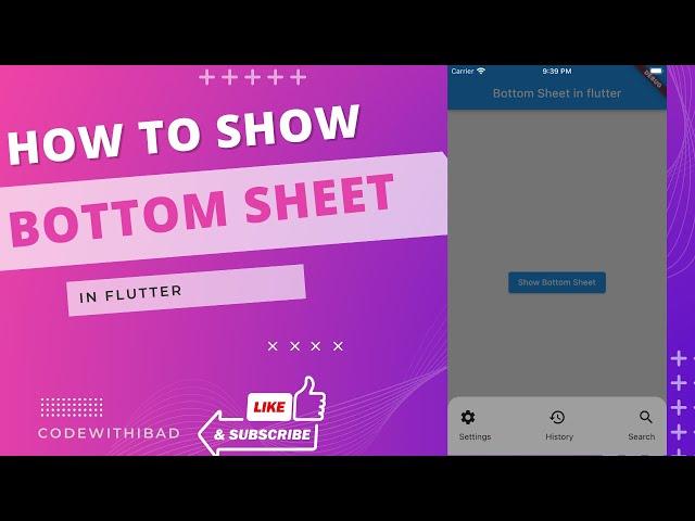 A Beginners Guide to the Flutter Bottom Sheet | Tutorial