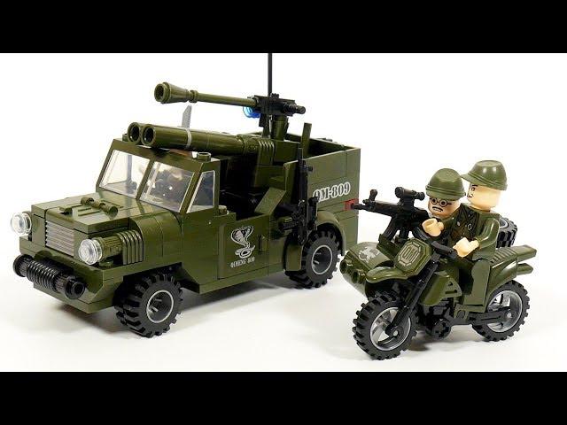 How to build LEGO Military car  - Enlighten Brick 809  Combat Zones  - Detection of Military